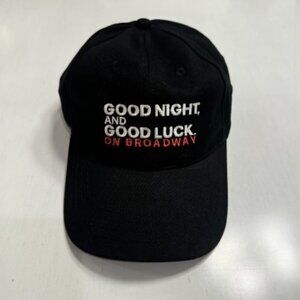 Good Night And Good Luck Promo Baseball Cap, Broadway Show Rare